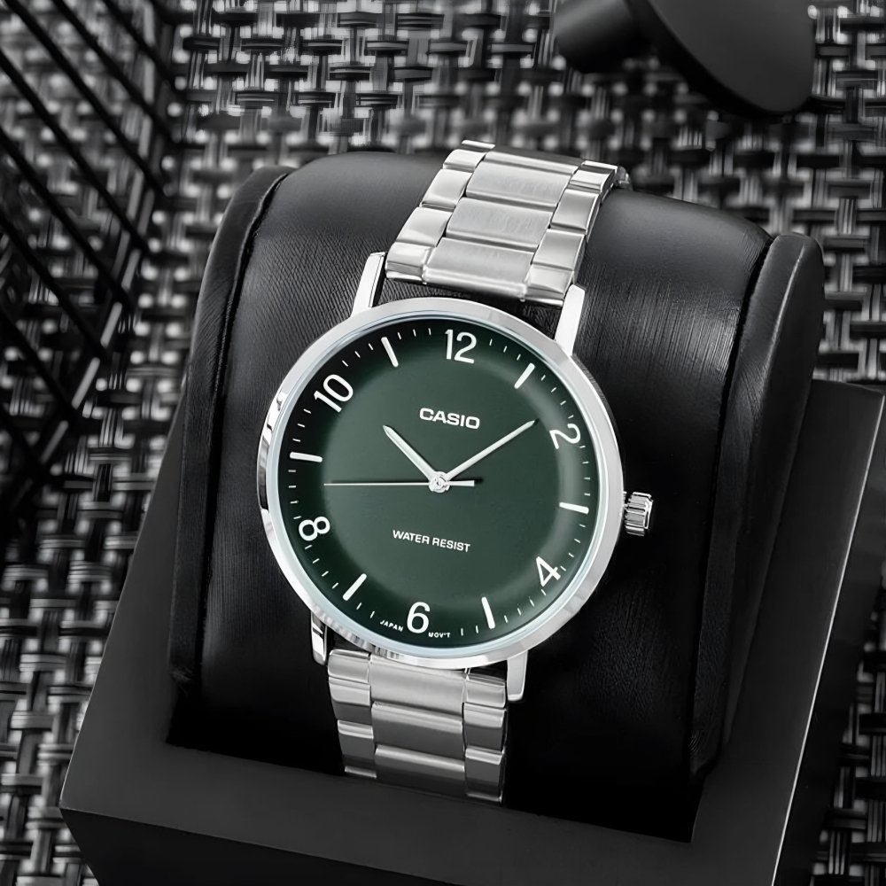 ساعت اورجینال کاسیو کلاسیک مینیمال بند نقرهای - Image 6