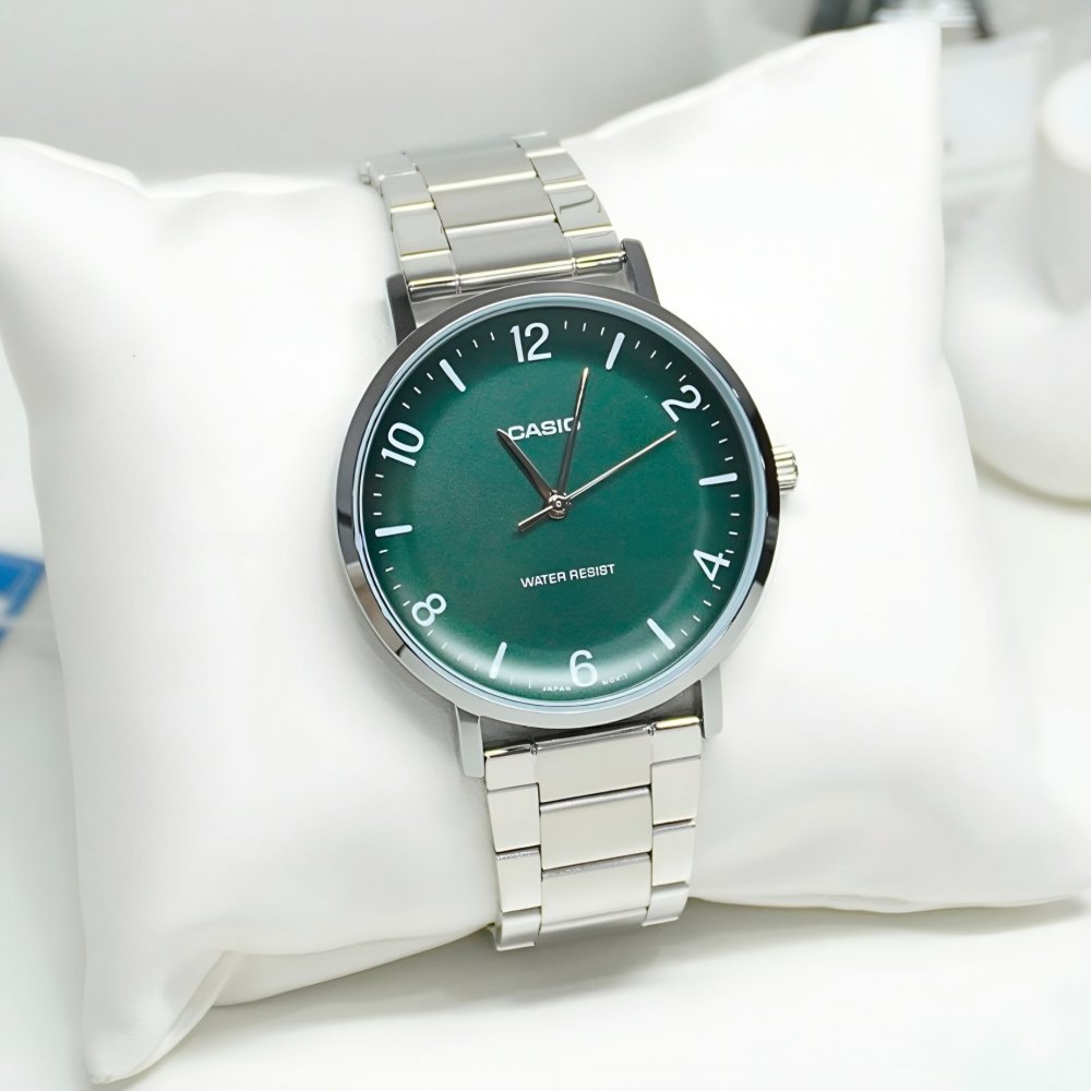 ساعت اورجینال کاسیو کلاسیک مینیمال بند نقرهای - Image 4