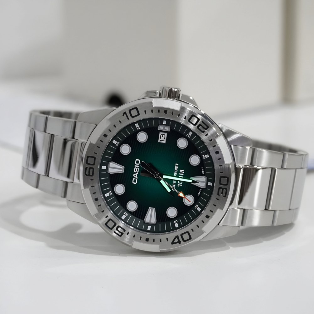 ساعت اورجینال کاسیو صفحه سبز مدل 5664 - Image 2